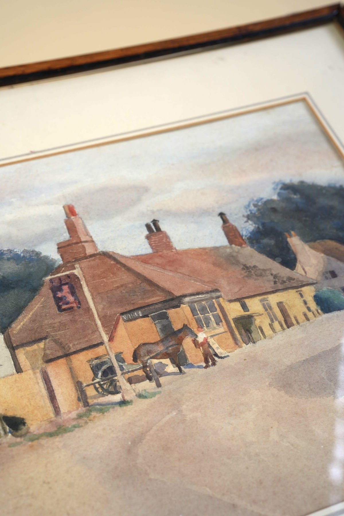 Vintage Watercolour | Village Inn and Coaching Road