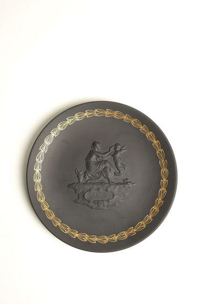 Vintage Wedgwood Gold & Navy Plate