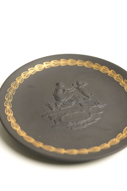 Vintage Wedgwood Gold & Navy Plate