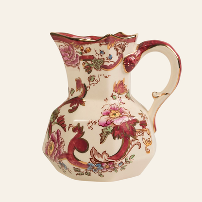 Mason's Mandalay Jug With Gilt Rim