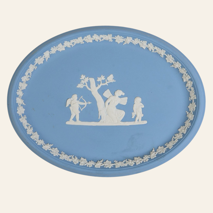 Wedgwood Blue Jasperware Vintage Plate