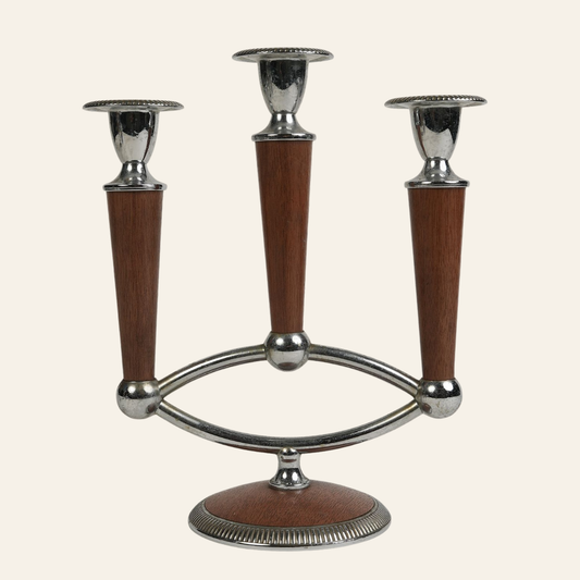 Mid-Century Atomic Candelabra | Set of 2
