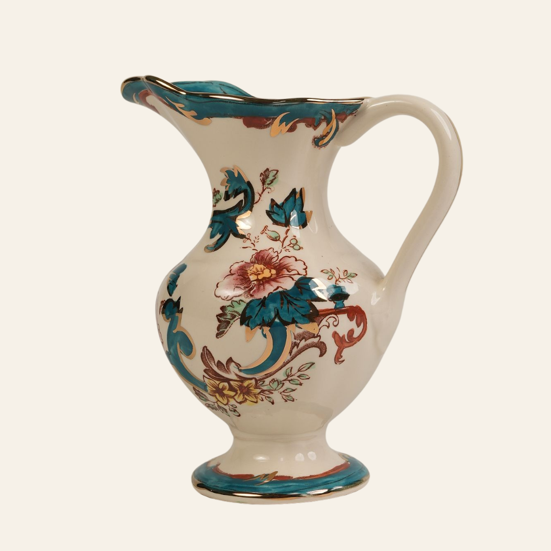 Mason's Mandalay Jug With Gilt Rim