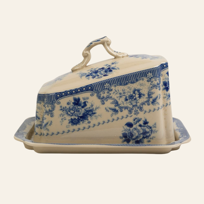Vintage Powell Craft Floral Butter Dish