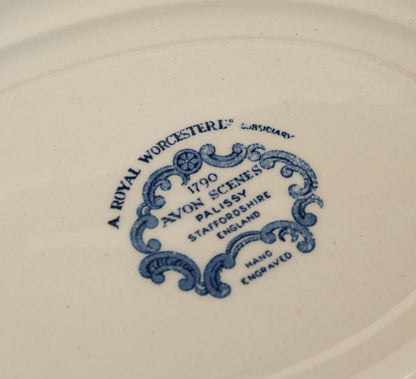 Vintage Hand Engraved Staffordshire Platter