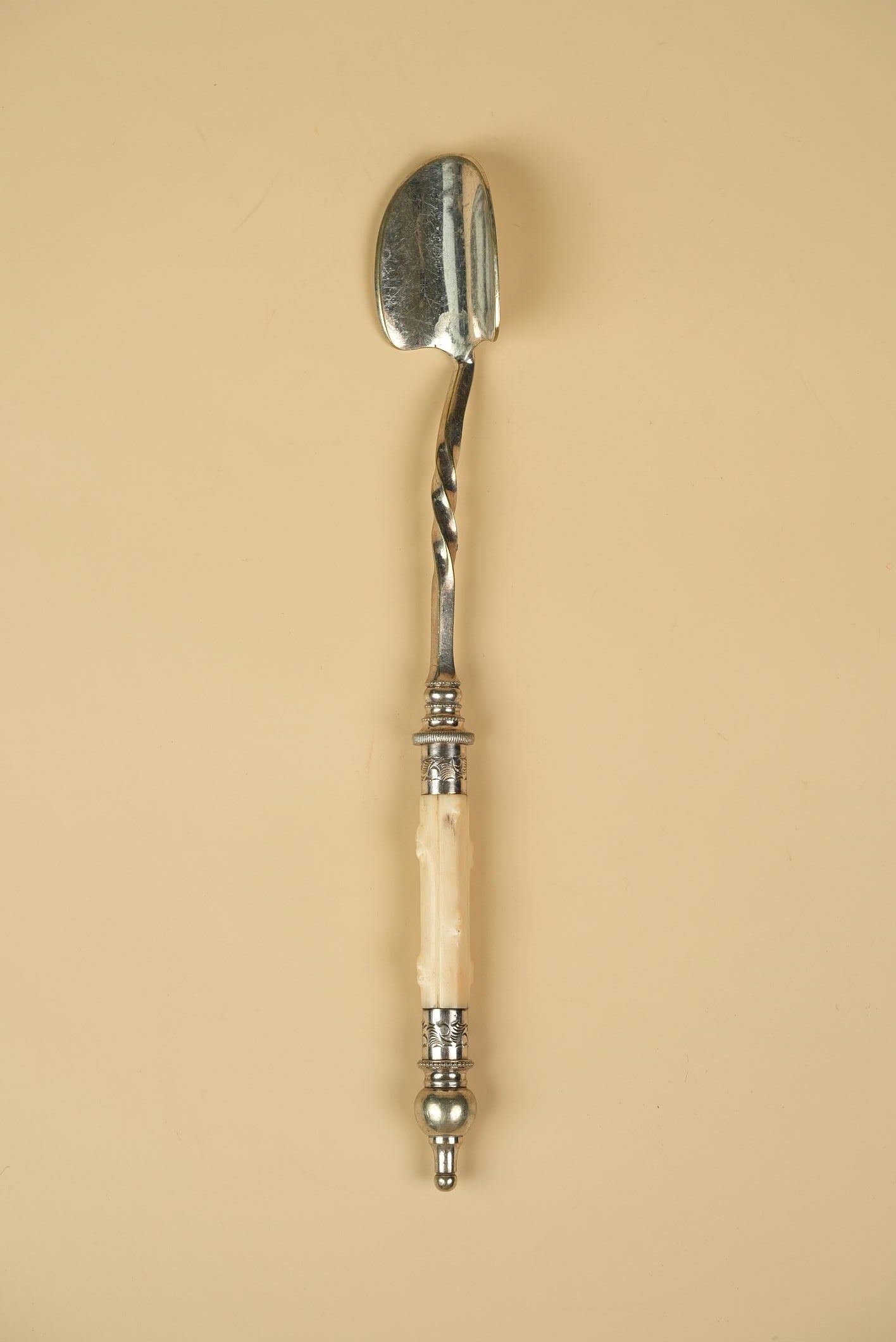 Silver-Plated Spoon with Barley-Twist Stem