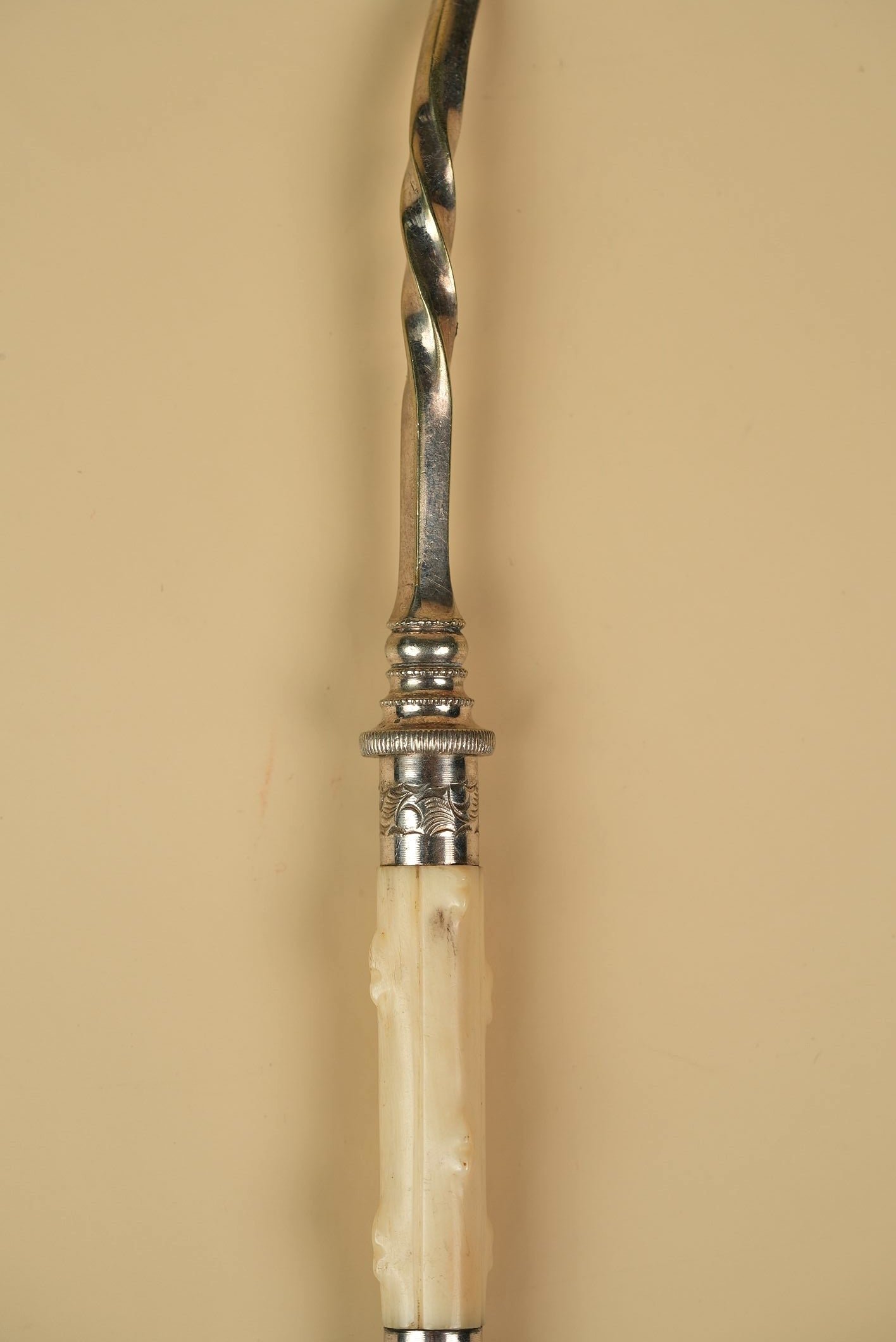 Silver-Plated Spoon with Barley-Twist Stem