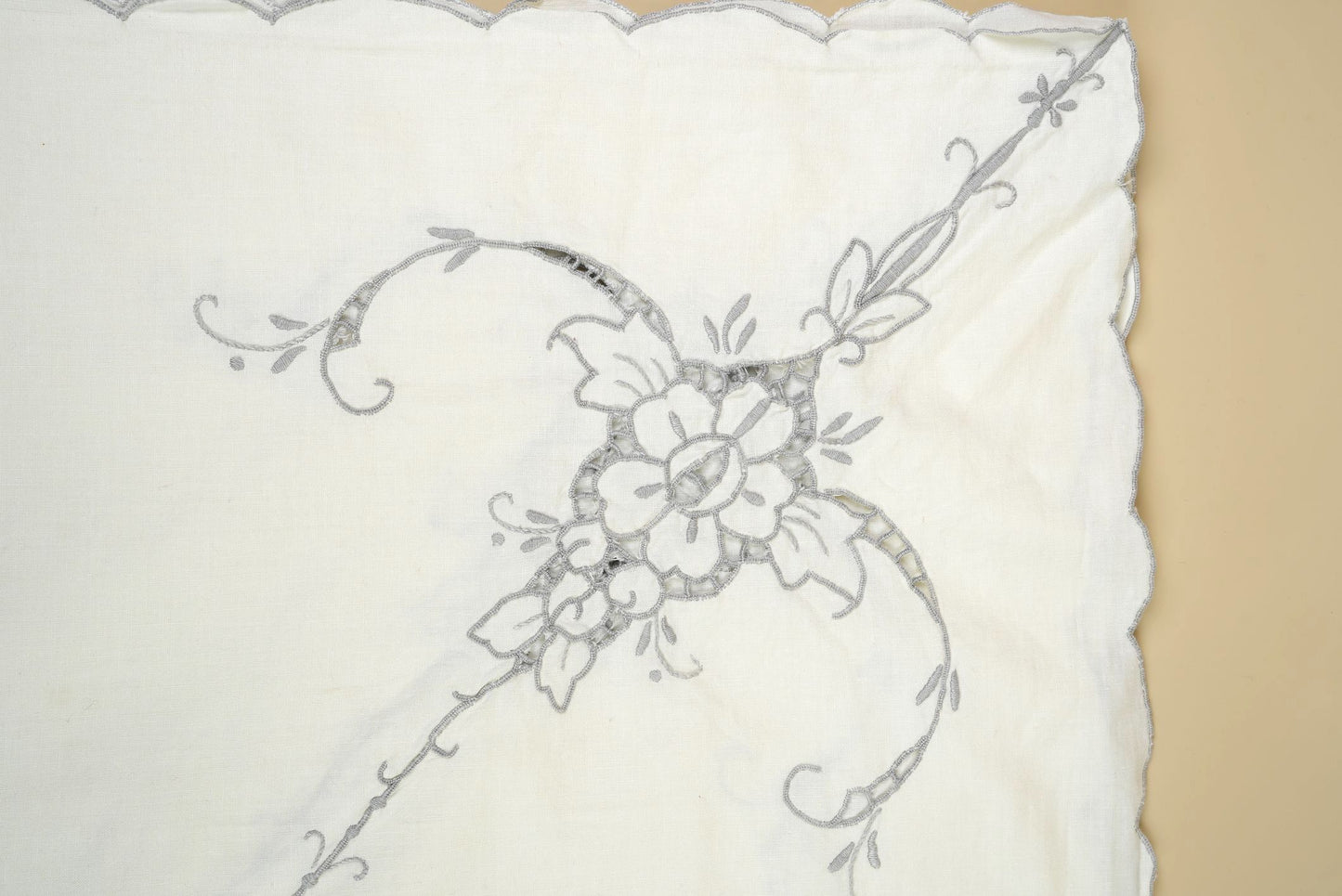 Vintage Embroidered Tea Cloth