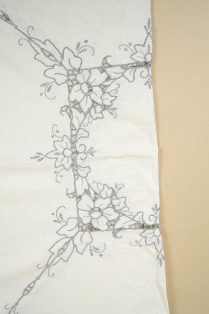 Vintage Embroidered Tea Cloth