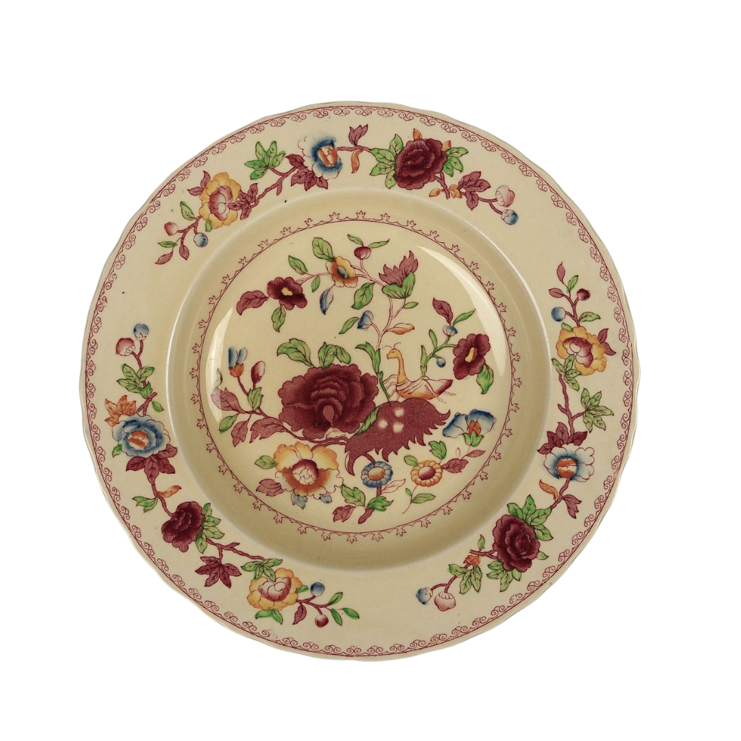 Set of 6 | Mason's Ironstone, Red 'Regency' Large Stew Bowls