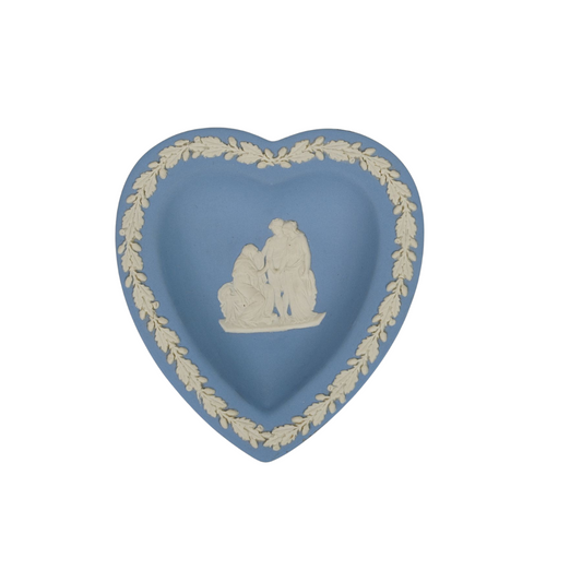 Jasperware Wedgwood Heart-Shaped Trinket Dish