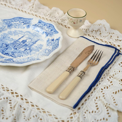 Handloom Cotton Biege Napkins | Set of 6
