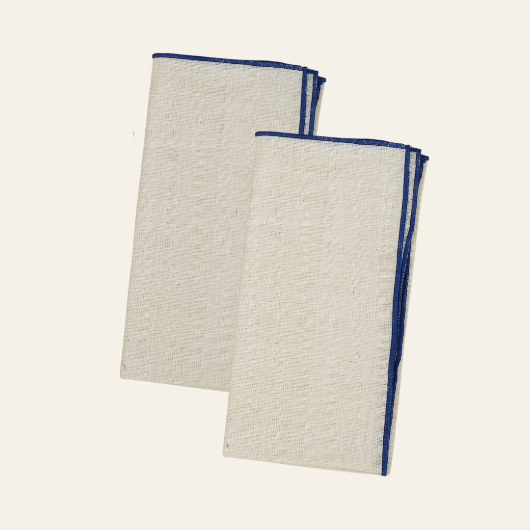 Handloom Cotton Biege Napkins | Set of 6