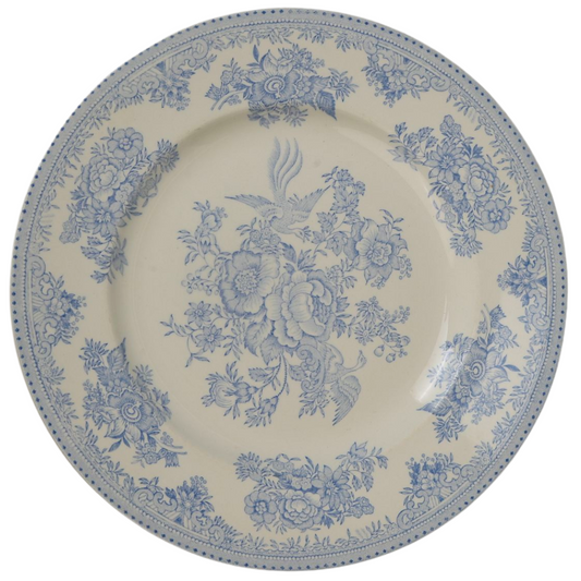 Antique Burliegh Asian Pheasants Dinner Plates | Set of 2