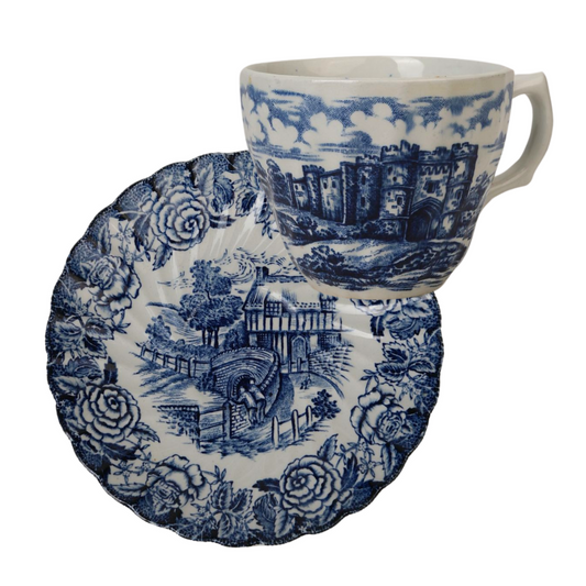 Vintage Espresso Cups & Saucers| Set of 2