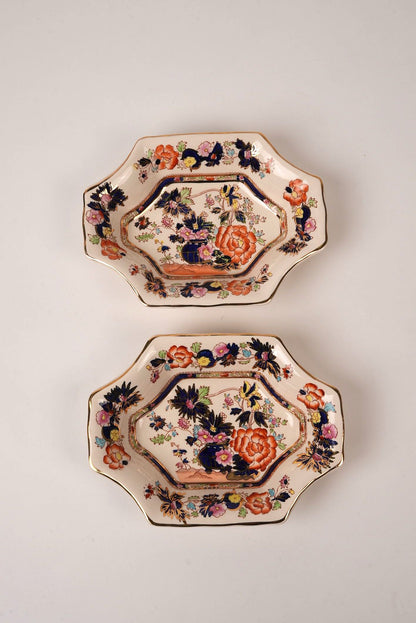 Octagonal Mason's Ironstone Mandarin Dish