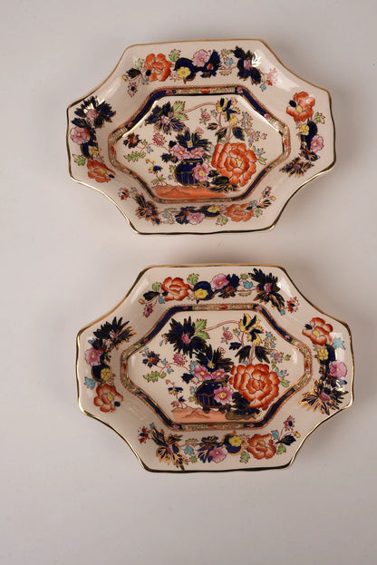 Octagonal Mason's Ironstone Mandarin Dish