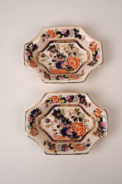 Octagonal Mason's Ironstone Mandarin Dish
