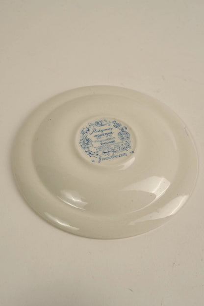 Vintage Ridgway "Jacobean" 14-Piece Ironstone Tea Set, England, c. 1960s