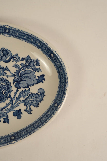 Vintage Ridgway "Jacobean" 14-Piece Ironstone Tea Set, England, c. 1960s