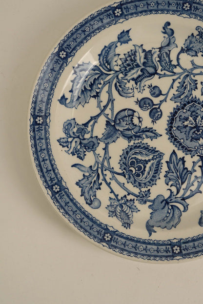 Vintage Ridgway "Jacobean" 14-Piece Ironstone Tea Set, England, c. 1960s