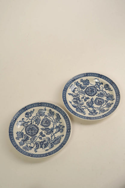 Vintage Ridgway "Jacobean" 14-Piece Ironstone Tea Set, England, c. 1960s