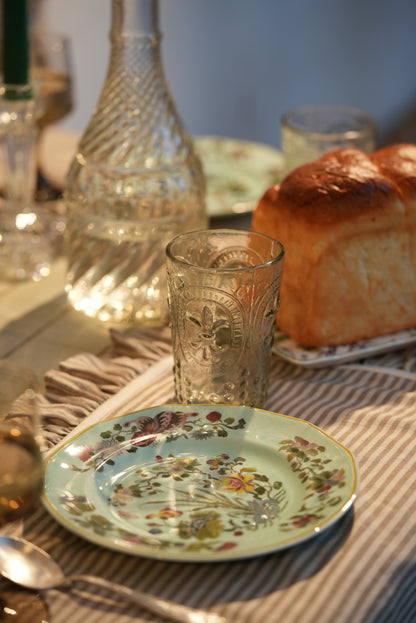 Handcrafted Floral Water Tumblers | Set of 4