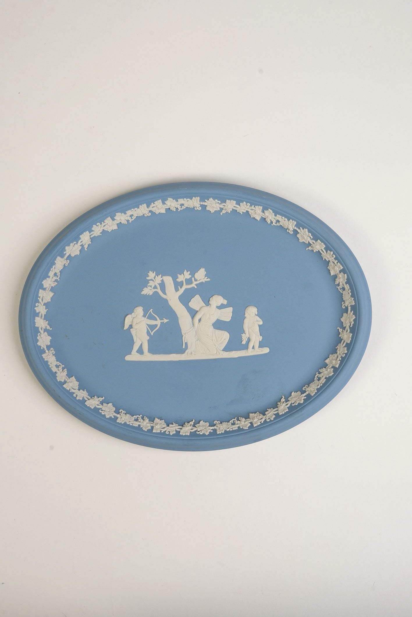 Wedgwood Blue Jasperware Vintage Plate