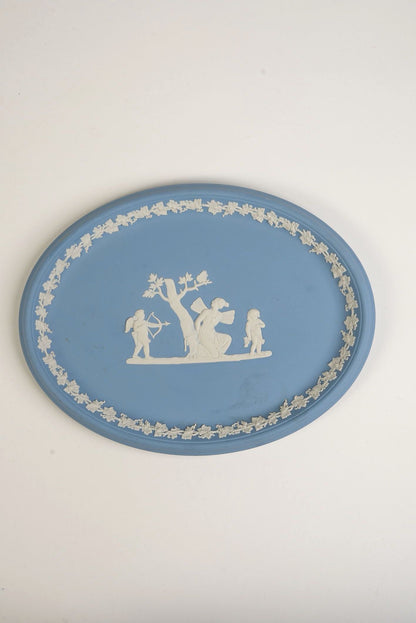 Wedgwood Blue Jasperware Vintage Plate