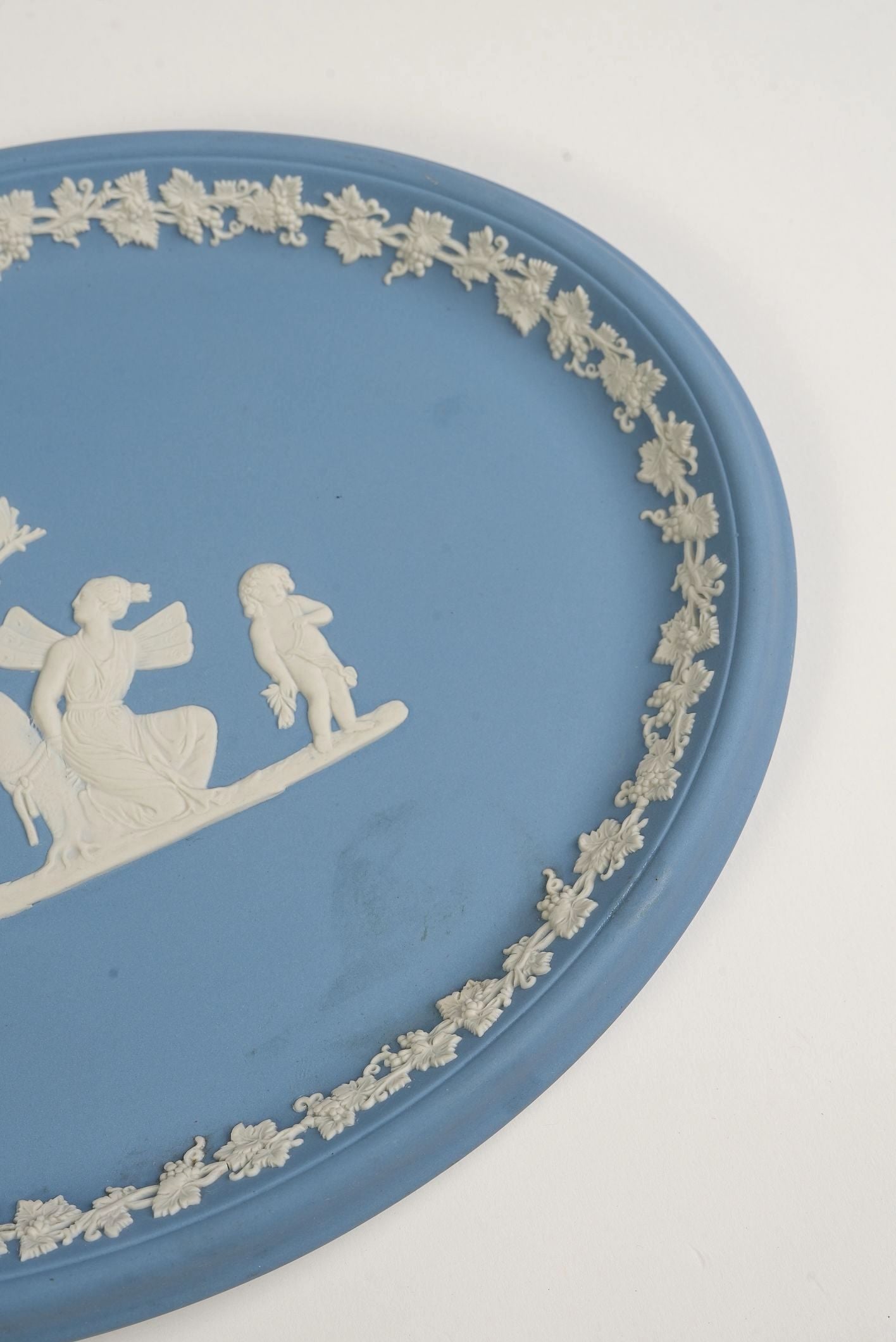 Wedgwood Blue Jasperware Vintage Plate