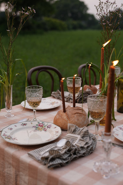 Beige & White Stripe Napkins | Set of 2