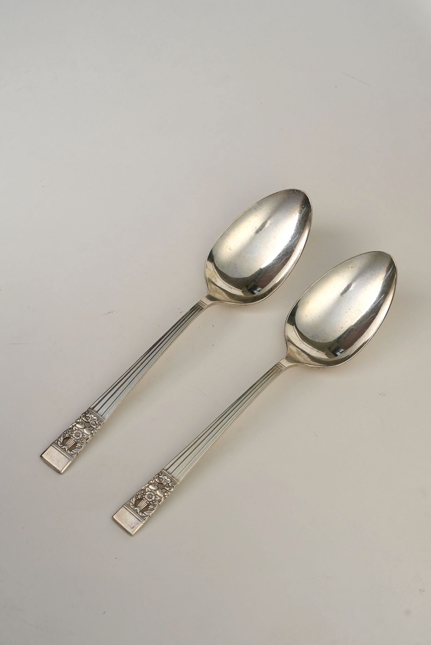 Antique Sliver-Plated Teaspoons | Set of 8