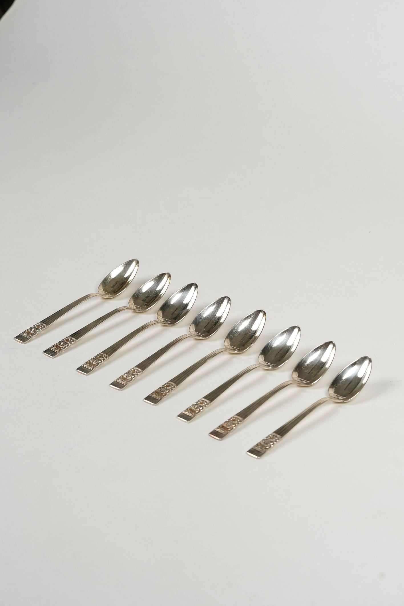 Antique Sliver-Plated Teaspoons | Set of 8