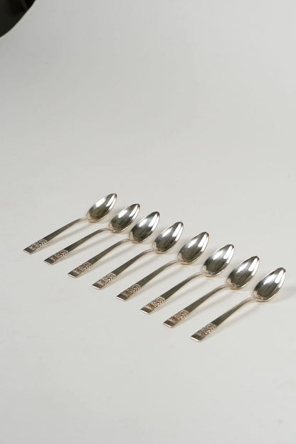 Antique Sliver-Plated Teaspoons | Set of 8