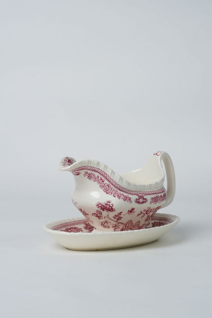 Mason's Ironstone Manchu Gravy Boat & Platter