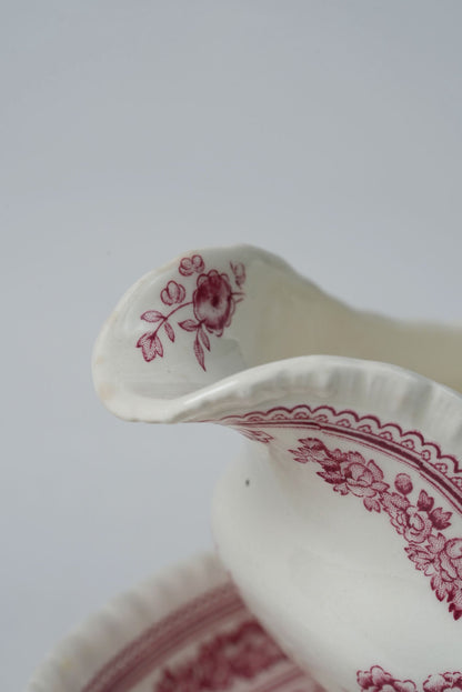 Mason's Ironstone Manchu Gravy Boat & Platter