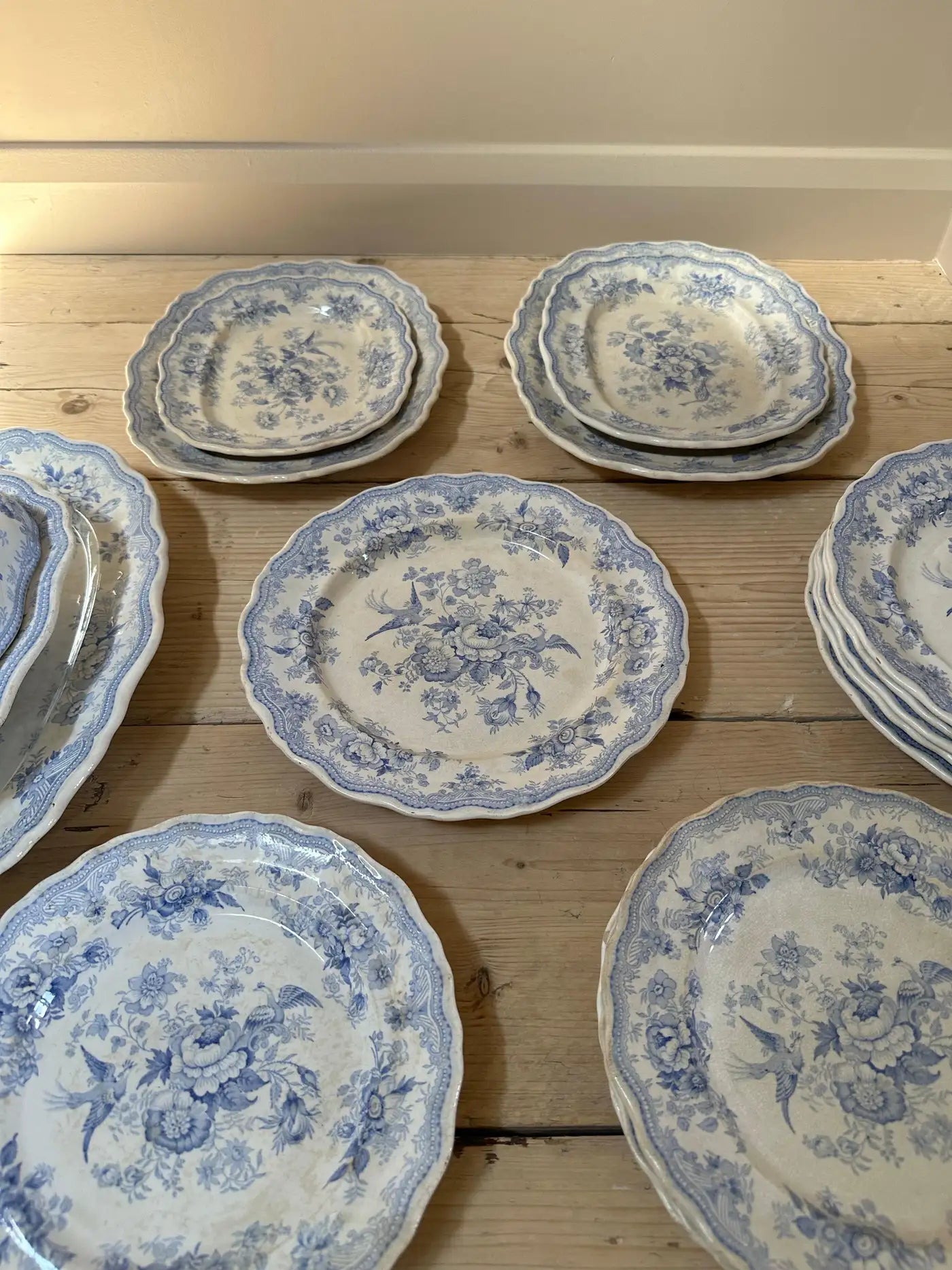 18-Piece Podmore, Walker & Co. Asiatic Pheasants Dinner Service