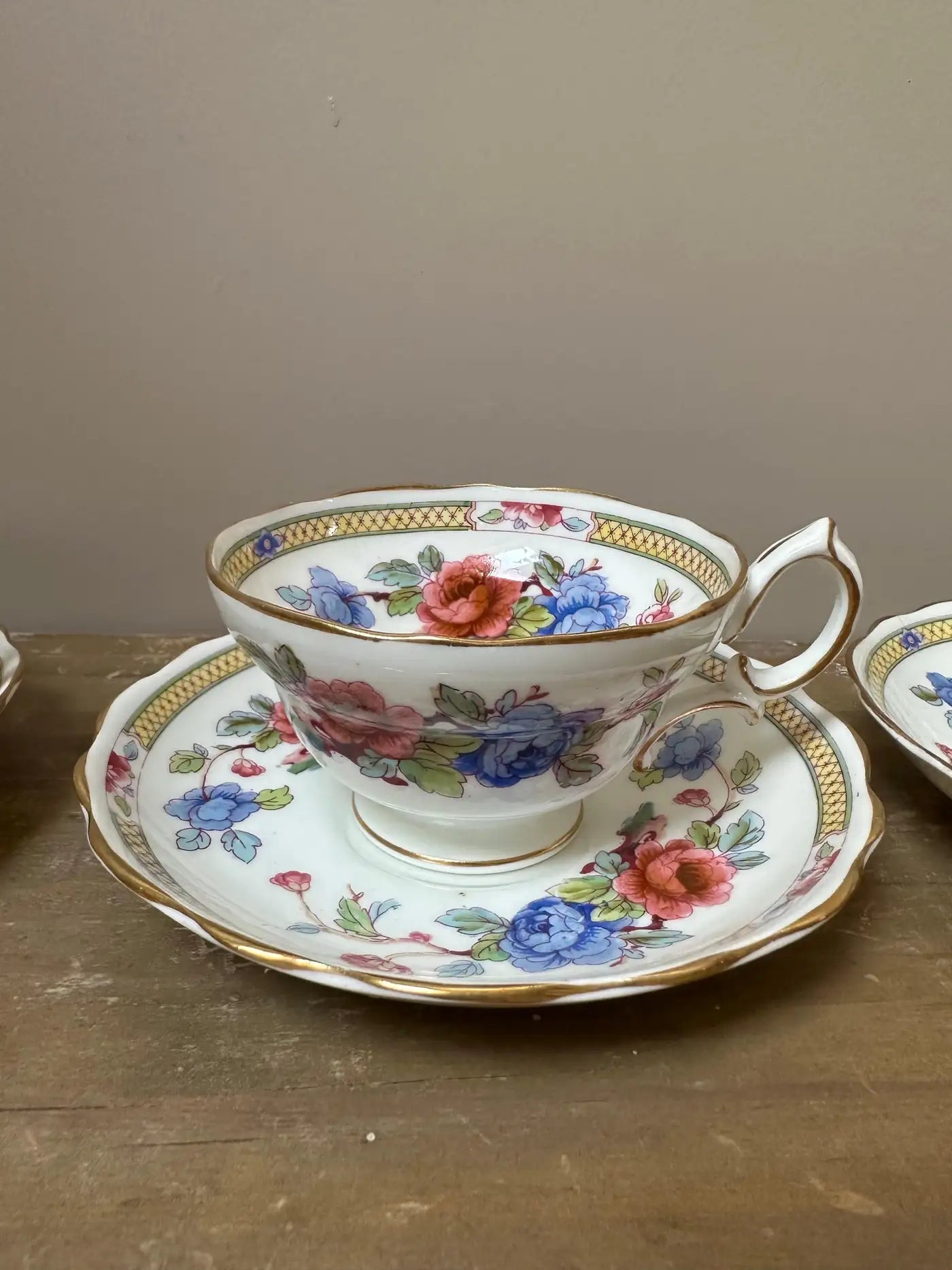 28-Piece Hammersley & Co. Porcelain Gilded Tea Set