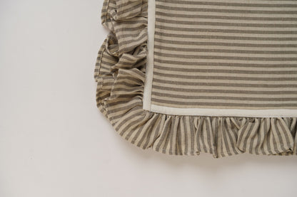 Beige & White Stripe Napkins | Set of 2