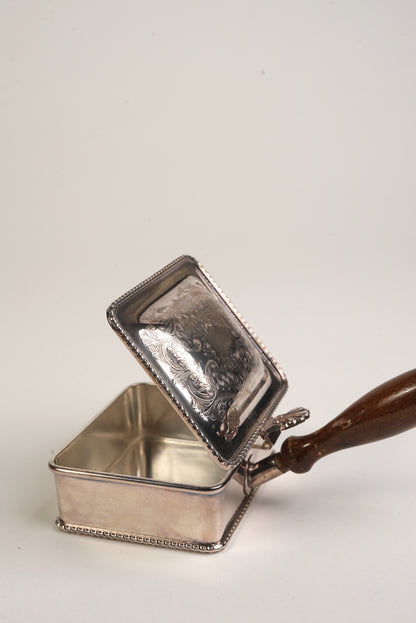 Silver-Plated Vintage Silent Butler